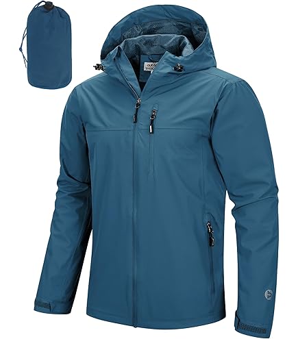 Blauwe 4-way stretch heren regenjas Donovan van Pro-X Elements