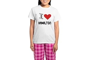 CafePress I Love Hamilton City Women'S Light Pajamas Women's Novelty Cotton Pyjama Set, Comfortable PJ Sleepwear