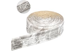 ACESOME ㅤ ACESOME Frise de papier peint, autocollante, 10 m x 8 cm x 8 mm, imperméable, 3D, pour couloir, plafond, coin, ligne, gris marbré