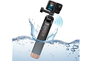 REYGEAK Floating Selfie Stick Handgriff, Mit Bluetooth Fernbedienung, Unterwasser Griff Stick mit Lanyard, Wasserdichtes Einbeinstativ für GoPro Zubehör Hero 13/12/11/10/9 Action Kamera