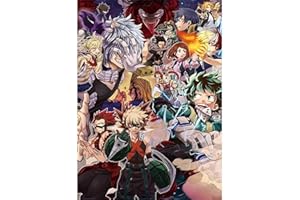 DVBQQWE Diamond Painting Kits for Adults My Hero Academia Diamond Art 5D Paint with Diamonds DIY Painting Kit Paint by Number with Gem Art 12 X 16 Inch