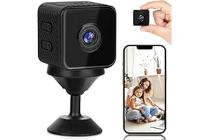 WORHUDY Mini Spy Camera with Night Vision, HD Hidden Cameras, Motion Detection and WiFi, Hidden Camera for Home Security, 1080P Nanny Cam and Surveillance with Automatic Night Vision