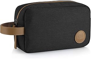 GAGAKU Kosmetyczka wodoszczelna podróżna męska kosmetyczka na pranie mała do uprawiania sportów na świeżym powietrzu, czarny, M,