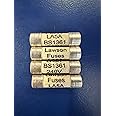 4 Pack 5Amp Consumer Unit Fuse BS1361 for Fusebox Distribution Board Lighting Circuit 5A Cartridge Fuses