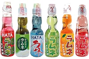 MiFan Drink Box - Set di Bibite Gassate Giapponesi Ramune Hatakosen, 6 Gusti Diversi, Apertura Unica, Design Distintivo, Esperienza Tradizionale, Sapore Autentico