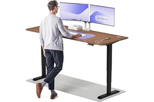 ‎DESKTRONIC Desktronic HomePro Höhenverstellbarer Schreibtisch 200 × 80 cm – Elektrischer Schreibtisch Mit Zwei Elektrischen Motoren, Touchscreen-Steuerung und Integrierten USB-A- und USB-C-Ladeanschlüssen