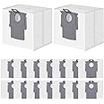 16 Pack Dust Bags for Roborock S8 Pro Ultra, S8+, S7 Max/MaxV Ultra, Q5+, Q5 Max+/Pro+, Q5 DuoRoller+, Q7+, Q7 Max+, Q8 Max+ Robot Vacuum, Upgraded 3.6 L Large Capacity Disposable Replacement Bag