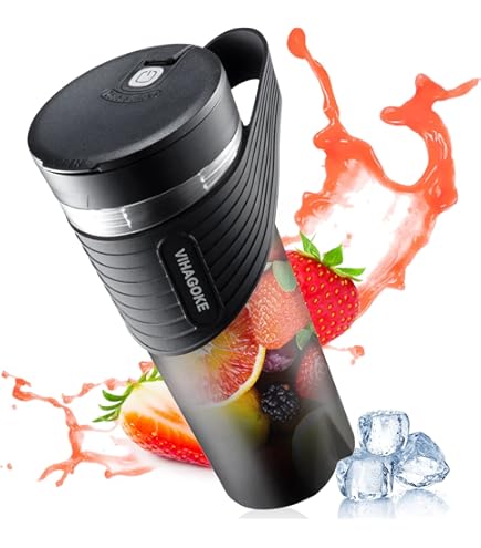 Mini Frullatore Portatile Frullatore Portatile USB Mf ArtShop - 380 Ml, 6 Lame Acciaio, Per Smoothie E Succhi, Blu Mini Frullatore Elettrico