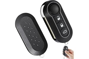LEIBOCHAO Carcasa para Llave Coche Accesorios De Repuesto y Funda con Mando A Distancia de Coche 3 Botones Compatible con Fiat 500 Punto Ducato Stilo Panda Doblò Fiorino Lancia Citroen Peugeot