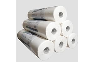 MEDIKA69 LOT DE ROULEAUX DE DRAPS D'EXAMEN GAUFRÉS-IDEAL médical, beauté, PAR 2/3 / 4/6 ROULEAUX - QUALITE PREMIUM - PURE OUATE BLANCHE - 50 X 37 CM - 121 FORMATS - DRAP MEDICAL FABRIQUES EN EUROPE (6)