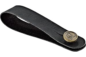 Ortega Guitars Veganer Gurt Adapter - für Gitarren und Ukulelen - Vegan Series - Schwarz (CONNECT-BK)