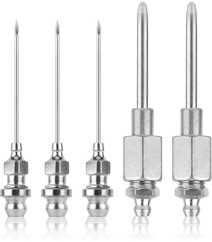 SAVITA Set 3 Aghi Per Iniettore Di Grasso - Ugelli Per Mini Cuscinetti, Giunti Sferici E Pompa Grasso Portatile - Foto 9