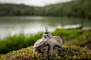 ‎FISHSTONE FISHSTONE’s Steinmontage zum Werfen, Ablegen und Absenken | LOOP-Kit Universal Stone Pear Sinker | Karpfenangeln, Allroundangeln, Flussangeln | Angelgewicht, Alternative zum Angelblei