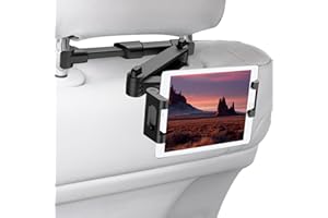 LIFEANT Supporto per tablet per auto, supporto per tablet, supporto per poggiatesta per tablet per auto - ideale per iPad e altri tablet di, Samsung Tab, smartphone con 4,5-14 pollici