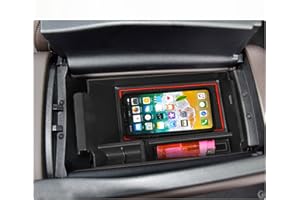 BIXUAN compatibile con Mercedes Benz GLE W167 SUV 2020+ Vano Portaoggetti per Bracciolo Secondario,Scatola Organizer da Braccioli con Tappetino Antiscivolo,Immagazzinaggio per Console Centrale