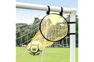 Youngwier Football Goal, Net, Soccer Top Bins Target Goal Target, Field Nets Training For Quarterbacks Practice, Finishing Drill 45x60cm Yellow