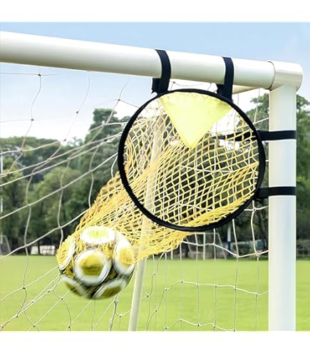 6x6 Ft Portable Football Target Net With 3 Holes 6x6FT Football Throwing Net With 3 Target Holes - Portable Quarterback Training Net Kicking Net