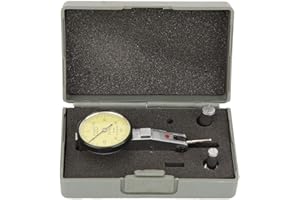 HILILAND 0-0.8mm Dial Test Indicator 0.01mm Precisión Métrica Dial Gauge Set Palanca Dial Gauge Meter Tool Kit con estuche