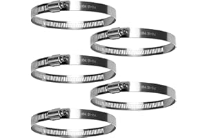 NOOSVERL Fascette Stringitubo, Morsetti per Tubature 91-114mm, Fascette per condotti regolabili per il fissaggio di tubi flessibili e tubi, 5 Pezzi