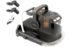 Mellerware - Aspirador para Tapicería Cleany Carpet 600w | Limpieza eficaz con función Wet&Dry | Boquilla 2 en 1 | Succión duradera | Elimina manchas y líquidos en colchones, sofás y alfombras