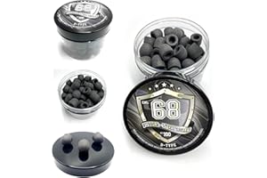 New! 100 x D-Type Hard Mix Rubber Steel Shells Rubber Balls Mixed with Steel Powder 6 Grams for Training Home Self Defense Paintball Pistols in 68 Caliber