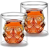 VI AI Bicchieri da whisky, bicchieri da cocktail, in vetro vecchio stile a doppia parete, per bere Bourbon, Scotch Whisky, co