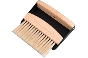 TEOKANTZ Set Mini Paletta e Spazzola, Scopetta e Paletta da Tavolo, Raccogli Briciole da Tavolo, Spazzola Raccogli Briciole, 1 Set