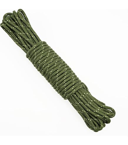 Flandria Polypropylen-Seil – 7 Mm X 25 M, Geflochten, Weiß Mit Muster, Traglast 450 Kg, Für Garten, DIY, Freizeit & Wasser