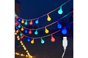 ENLACE USB LED-ljusslinga, 3 m, 20 LED, färgglada kulor, ljuskedjor