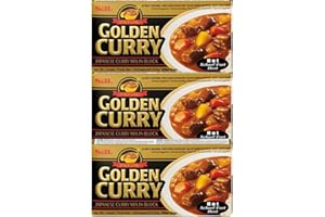 HEART FOR CARDS S&B Golden Curry Black Japanese Curry Mix Végétarien Sans Viande Contient 3 x 220 g Saveur : Hot + Heartforcards® Protection d'expédition