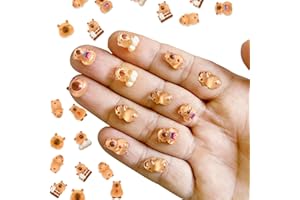 LQTSLFM 100 Stück Tiny Resin Deko, Tiny Resin Niedlich Mini Wasserschweine Harz Figuren, Interessant Kleine Bara Figuren für DIY Kunsthandwerk, Puppenhaus Garten, Miniatur Landschafts Dekoration