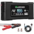 SolaMr 35A Car Battery Charger, 12V and 24V Intelligent Fully Automatic Battery Maintainer with Pulse Reconditioning for Trucks, Motorcycles, Marine Lithium and Lead Acid Batteries - P35