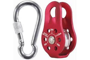 Tread star Seilrolle Umlenkrolle Hochleistungs-Seilrolle Aus Aluminiumlegierung Für Das 12-mm Einseil-Riemenscheibenblock für 12-mm