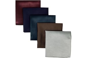 S&W SHLAX&WING 5 Pieces Pañuelo De Bolsillo Para Hombre Handkerchiefs Set para chaqueta de traje