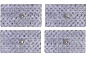 TECHNOMEDIA 4 Elettrodi adesivi rettangolari 4x8cm con clip standard 4mm