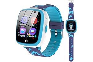 ETPARK Reloj Inteligente Niño, Smartwatch Niños para y Niña con Llamadas, llamadas SOS, 14 Juegos, Cámara, Vídeo, Música, Alarma, Ordenador, Calendario, Minutero, Regalo y Juguete para Niños de 3-12 Años