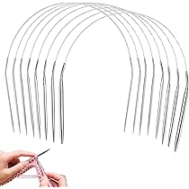 Set De 9 Aiguilles à Tricoter Circulaires En Acier - Tailles 2.0 à