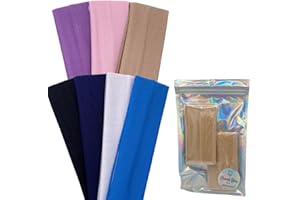 ALPHA KIDS Pack Of 2-5cm Plain Stretchy Unisex Headbands, Soft, Light Weight and Comfortable Hair Bands - Ideal For Gym, Exercise, cycling, Yoga headband, Running and Everyday Wear(Nude/Beige)