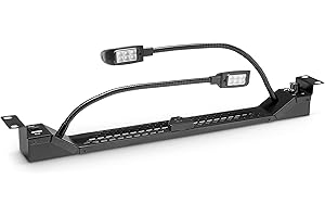 Adam Hall 87463 19" LED Rackleuchte 2-fach mit Dimmer