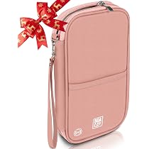 Portefeuille Organisateur De Voyage BULLAZO En Cuir Véritable - Avec Protection RFID - Cognac
