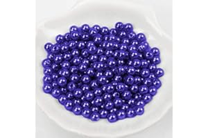 KOPPER-24 (6 mm / Bleu foncé / Bleu roi) Perles / Perles de bricolage 30 couleurs avec trou pour bricoler Attrape-rêves Perles de cire Croix Accessoires de décoration Kit de décoration Grand Petit Fil Bracelet