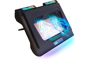 KLIM Everest Laptop Cooling Pad | New | Powerful Turbo-Fan 4300 RPM Laptop Cooler | Sealed Foam for Maximum Performance | Avoid Overheating and Protect Your Gaming Laptop | 14-17.3 in