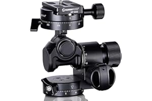 SUNWAYFOTO GH-PRO II Cabeza panorámica de trípode para cámara DSLR Panorama Head Arca Swiss con una placa de liberación rápida gratuita