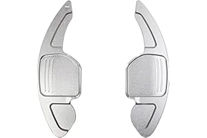 TGCXHRF Extension de palette de changement de vitesse au volant pour Seat Leon Cupra 5F Ibiza 6F Arona Ateca Leon ST Alhambra Lame de palette de changement de vitesse en aluminium, argent