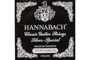 Hannabach 652524 Saiten für Klassikgitarre Seire 815 Medium Tension Silver Special - D4