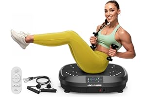 FLYBIRD Plataforma Vibratoria, Máquina de Ejercicio de Placa de vibración para Entrenamiento Corporal Completo, Ideal para Aumentar la Densidad ósea y Drenaje linfático