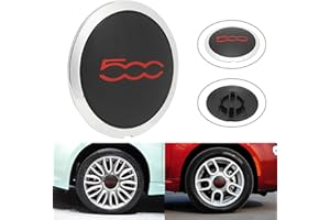 Otufan Tapas de Rueda de Centro Centrales Llantas Aluminio,Compatibles FIAT 500 Wheel Hup Cap Trim Número de Pieza 68078419 para FIAT 500 2012-2023