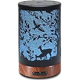 Ultrasonique Diffuseurs d'Huiles Essentielles Electrique ferreuse 100ml,Silencieux Humidificateur,Minuterie et Arrêt…