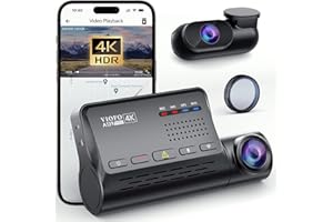 VIOFO A139 Pro 2CH 4K HDR + 1080P Dashcam Vorne Hinten, STARVIS 2 Sensor 3840 x 2160P 30fps, 5GHz WiFi Dual Dash Cam, GPS Eingebaut, Autokamera mit CPL, Sprachausgabe, Kostenlose APP, Puffer Parkmodus