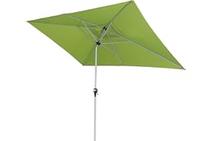 Doppler Active Auto Tilt 300 x 200 – nowoczesny parasol przeciwsłoneczny z korbą, składany, ok. 300 x 200 cm, Fresh Green